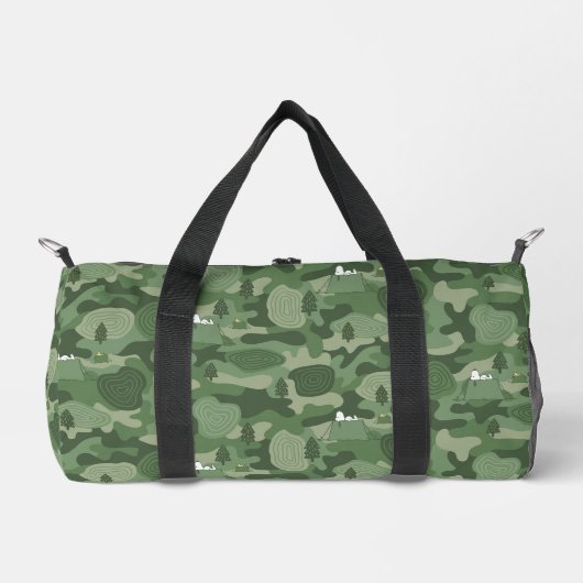 Erdnüsse | Snoopy & Woodstock Camouflage Camp Duffle Bag (Vorderseite)