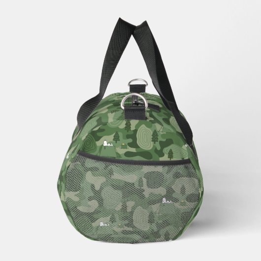 Erdnüsse | Snoopy & Woodstock Camouflage Camp Duffle Bag (Rechts)