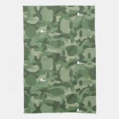 Erdnüsse | Snoopy & Woodstock Camouflage Camp Geschirrtuch (Vertikal)