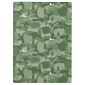 Erdnüsse | Snoopy & Woodstock Camouflage Camp Klemmbrett (Rückseite)