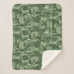 Erdnüsse   Snoopy & Woodstock Camouflage Camp Sherpadecke