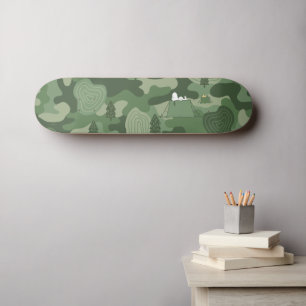 Erdnüsse Snoopy & Woodstock Camouflage Camp Skateboard