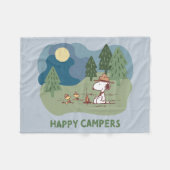Erdnüsse | Snoopy & Woodstock Camp Fleecedecke (Vorderseite (Horizontal))