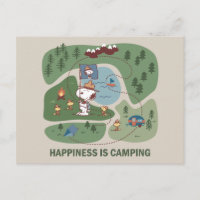Erdnüsse | Snoopy & Woodstock Camp Karte