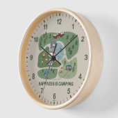 Erdnüsse | Snoopy & Woodstock Camp Karte Uhr (Winkel)