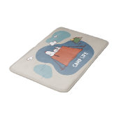 Erdnüsse | Snoopy & Woodstock Camp Life Badematte (Schrägansicht)