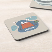 Erdnüsse | Snoopy & Woodstock Camp Life Getränkeuntersetzer (Linke Seite)