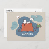 Erdnüsse | Snoopy & Woodstock Camp Life Postkarte (Vorne/Hinten)