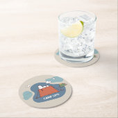 Erdnüsse | Snoopy & Woodstock Camp Life Runder Pappuntersetzer (Vor Ort)