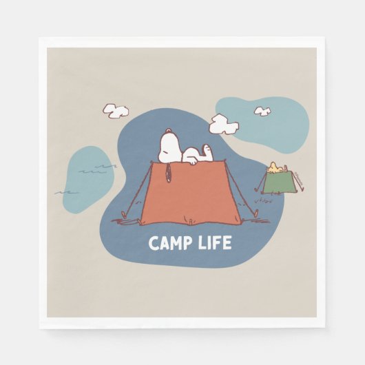 Erdnüsse | Snoopy & Woodstock Camp Life Serviette (Vorderseite)