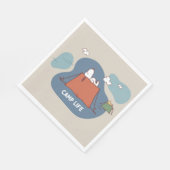 Erdnüsse | Snoopy & Woodstock Camp Life Serviette (Ecke)