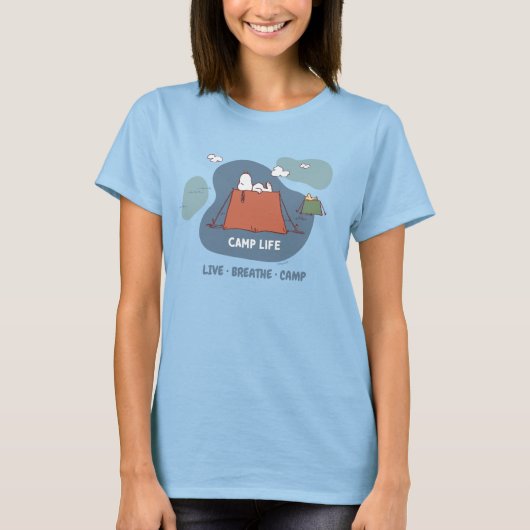 Erdnüsse | Snoopy & Woodstock Camp Life T-Shirt (Vorderseite)