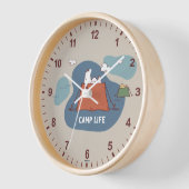 Erdnüsse | Snoopy & Woodstock Camp Life Uhr (Winkel)