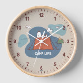 Erdnüsse | Snoopy & Woodstock Camp Life Uhr (Vorderseite)