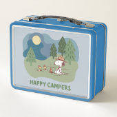 Erdnüsse | Snoopy & Woodstock Camp Metall Brotdose (Rückseite)