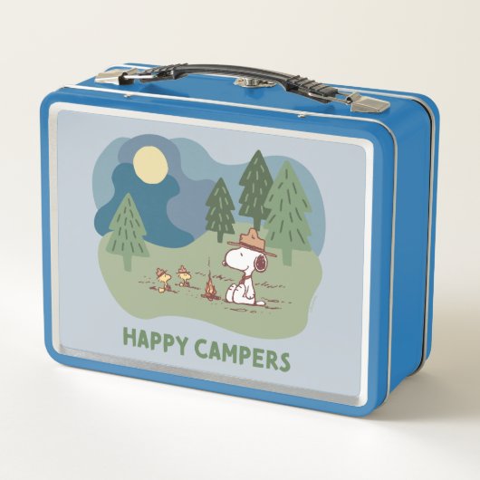 Erdnüsse | Snoopy & Woodstock Camp Metall Brotdose (Rückseite)