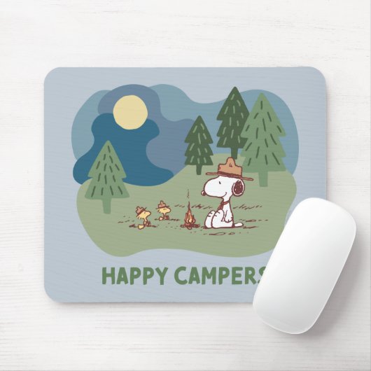 Erdnüsse | Snoopy & Woodstock Camp Mousepad (Mit Mouse)