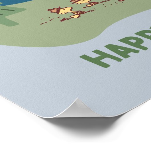 Erdnüsse | Snoopy & Woodstock Camp Poster (Ecke)