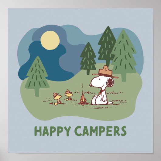 Erdnüsse | Snoopy & Woodstock Camp Poster (Vorne)