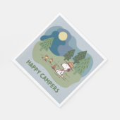 Erdnüsse | Snoopy & Woodstock Camp Serviette (Ecke)