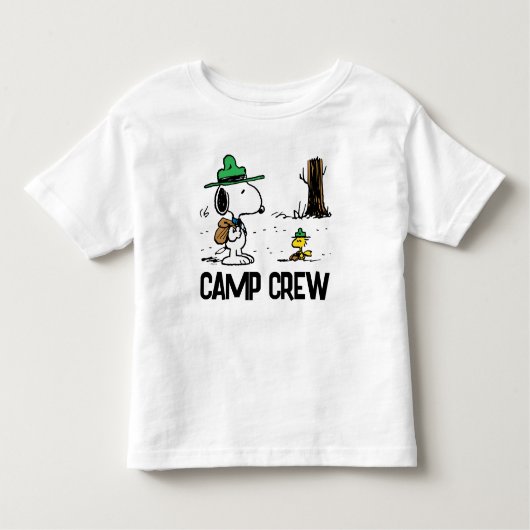 Erdnüsse | Snoopy & Woodstock Camping Kleinkind T-shirt (Vorderseite)