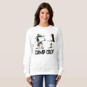 Erdnüsse | Snoopy & Woodstock Camping Sweatshirt (Vorne ganz)