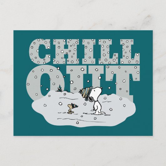 Erdnüsse | Snoopy & Woodstock Chill Out Postkarte (Vorderseite)