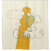 Erdnüsse | Snoopy & Woodstock Ciao Duschvorhang (Vorderseite)