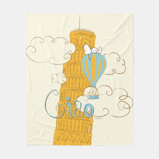 Erdnüsse | Snoopy & Woodstock Ciao Fleecedecke (Vorderseite)