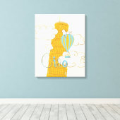 Erdnüsse | Snoopy & Woodstock Ciao Leinwanddruck (Insitu (Holzboden))