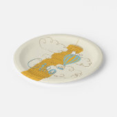 Erdnüsse | Snoopy & Woodstock Ciao Pappteller (Schrägansicht)