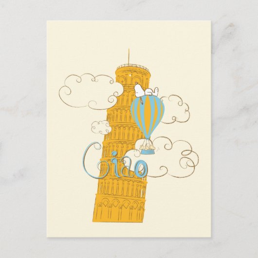 Erdnüsse | Snoopy & Woodstock Ciao Postkarte (Vorderseite)