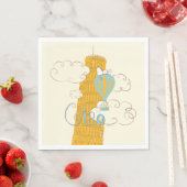 Erdnüsse | Snoopy & Woodstock Ciao Serviette (Beispiel)