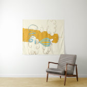 Erdnüsse | Snoopy & Woodstock Ciao Wandteppich (Beispiel (Horizontal))