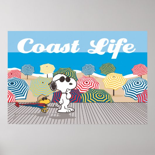 Erdnüsse | Snoopy & Woodstock Coast Life Poster (Vorne)