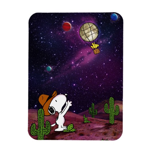 Erdnüsse | Snoopy & Woodstock Cowboy Magnet (Vertikal)