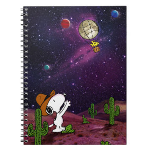 Erdnüsse   Snoopy & Woodstock Cowboy Notizblock