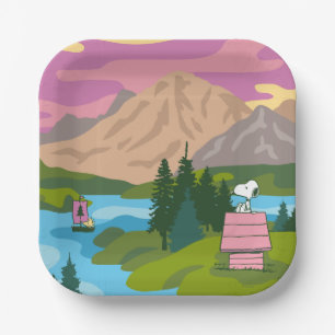 Erdnüsse Snoopy & Woodstock Das große Outdoor Pappteller