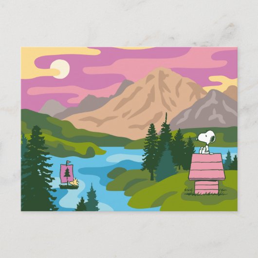 Erdnüsse | Snoopy & Woodstock Das große Outdoor Postkarte (Vorderseite)