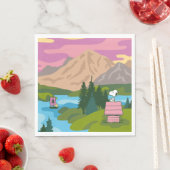 Erdnüsse | Snoopy & Woodstock Das große Outdoor Serviette (Beispiel)