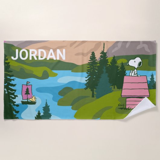 Erdnüsse | Snoopy & Woodstock Das große Outdoor Strandtuch (Vorderseite)