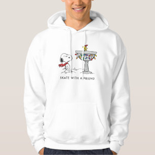 Erdnüsse Snoopy & Woodstock dekorierte Vogelbade Hoodie
