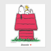 Erdnüsse | Snoopy & Woodstock Doghouse Aufkleber (Blatt)