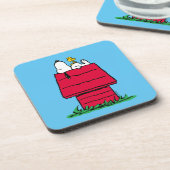 Erdnüsse | Snoopy & Woodstock Doghouse Getränkeuntersetzer (Linke Seite)