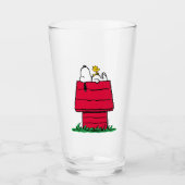 Erdnüsse | Snoopy & Woodstock Doghouse Glas (Vorderseite)