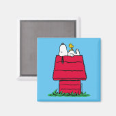 Erdnüsse | Snoopy & Woodstock Doghouse Magnet (Vorderseite/Rückseite)