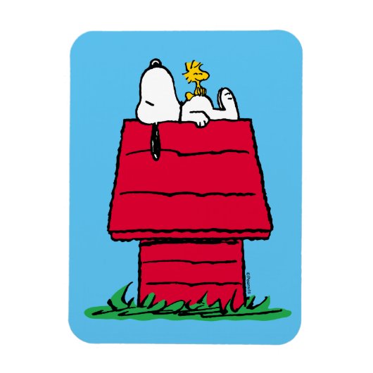 Erdnüsse | Snoopy & Woodstock Doghouse Magnet (Vertikal)