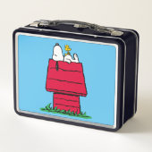 Erdnüsse | Snoopy & Woodstock Doghouse Metall Brotdose (Rückseite)