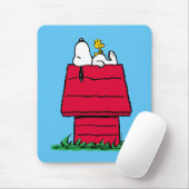 Erdnüsse | Snoopy & Woodstock Doghouse Mousepad (Mit Mouse)