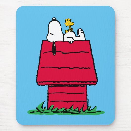 Erdnüsse | Snoopy & Woodstock Doghouse Mousepad (Vorne)